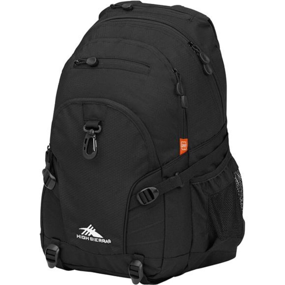 Black Outdoor Loop Backpack,‎ Travel, or Work Bookbag with Tablet Sleeve Bags